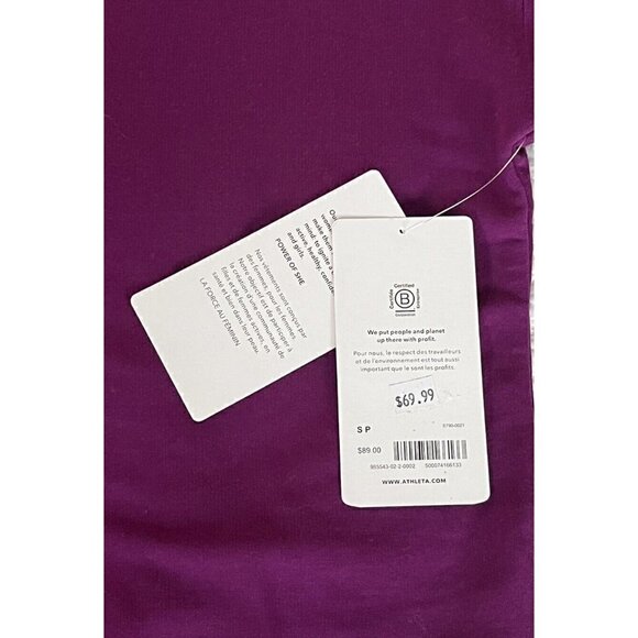 Athleta Balance Henley Sweatshirt Women's Sz S Exotic Fuchsia NWT - Picture 7 of 9